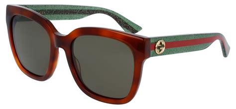 gucci green tortoise sunglasses|gucci rectangular frame sunglasses.